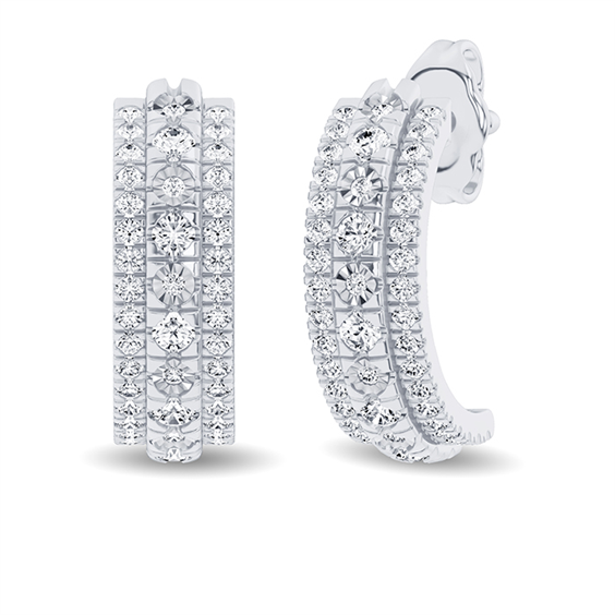Orecchini Bliss Donna Bl etoile in Oro bianco Diamante 0.40 Ct 20114584 - 20114584